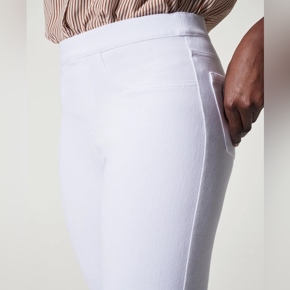 SPANX Jean-ish Ankle Leggings White Size XL Back Pockets NEW - Picture 13 of 14